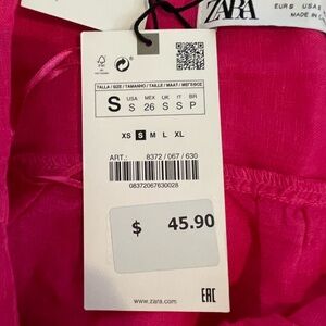 NWT Zara Pink Flowy Dress Size Small